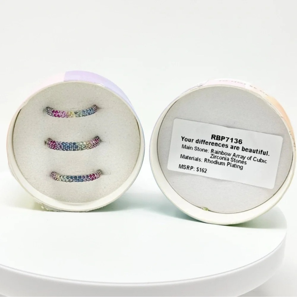 Bomb Party Mental Health Awareness Your Differences are Beautiful Rings. Size 10